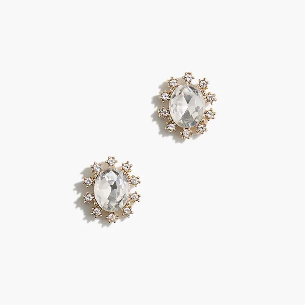 💎 J.CREW Oval Gem Earrings {NWT}